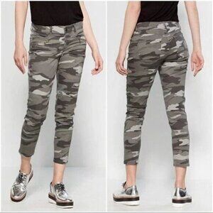 4205-2 Democracy Ab Technology Camo Pants Sz 6 Ankle Length Slimming Mold & Hold